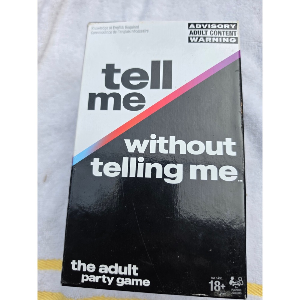 Tell Me Without Telling Me Adult Party Game NSFW Edition Spin Master HunchStudio